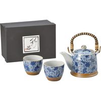 陶里 ポット 染菊花Ｓ土瓶茶器1：2 (1個入) tri-300787012（直送品）