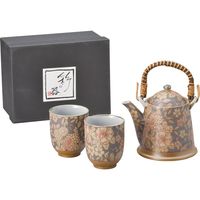 陶里 ポット 華友禅（黒）ビスクＡ型土瓶茶器1：2 (1個入) tri-300787007（直送品）