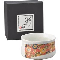 陶里 抹茶茶碗 織部華文一口抹茶碗 (1個入) tri-300887220（直送