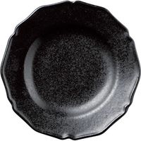 陶里 小皿 デプレブラックプチラウンドプレート (5個入) tri-300801902（直送品）