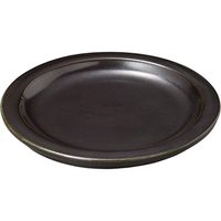 陶里 小皿 黒マットリム小皿 (8個入) tri-300816647（直送品）