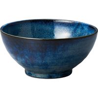 陶里 そば丼 窯変紺さぬき丼 (4個入) tri-300848712（直送品）