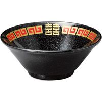 陶里 中華丼 赤金雷門新切立21cm丼（黒） (2個入) tri-300885324（直送品）