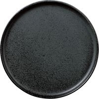 陶里 中皿 テール6.0丸浅口切立皿 黒滴 (3個入) tri-301005104（直送品）