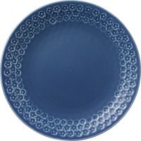 陶里 大皿 印花紺8.0皿 (4個入) tri-301605914（直送品） - アスクル