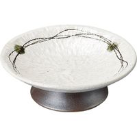 陶里 中鉢 乱線玉織部 高台6.0皿 (2個入) tri-301809715（直送品）