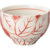 陶里 いっぷく碗 手描木の葉一服碗 (5個入) tri-301846038（直送品）
