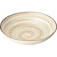 陶里 麺皿 萩かんな麺皿 (5個入) tri-302052307（直送品）