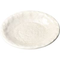 陶里 中皿 白伊賀石目4.5皿 (7個入) tri-302329721（直送品）