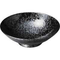 陶里 盛皿 銀彩黒8.0盛皿 (3個入) tri-302452209（直送品）