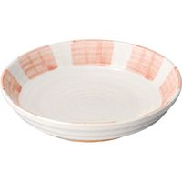 陶里 麺皿 一珍赤十草7.5麺皿 (2個入) tri-302852010（直送品）