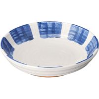 陶里 麺皿 一珍紺十草7.5麺皿 (2個入) tri-302852011（直送品）