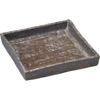 陶里 角鉢 金結晶砂目5寸皿 (2個入) tri-303009612（直送品）