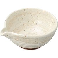 陶里 小鉢 梨地茶刷毛目3.0片口鉢 (6個入) tri-303114461（直送品）