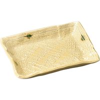 陶里 銘々皿 黄瀬戸長角銘々皿 (5個入) tri-303134228（直送品）
