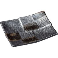 陶里 銘々皿 黒市松銘々皿 (5個入) tri-303134306（直送品）