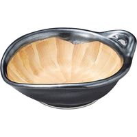 陶里 すり鉢 黒釉三角すり鉢 (4個入) tri-303213624（直送品）