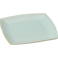 陶里 角皿 グリーン窯変マット13cm角皿 (5個入) tri-303231806（直送品）