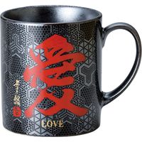 陶里 日本土産 80mmマグ鉄結晶 富士山桜 BLUE (5個入) tri