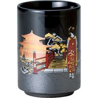 陶里 日本土産 24寿司湯呑伊賀塗分 舞妓 金閣寺 (6個入) tri-303886003（直送品）