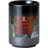 陶里 日本土産 24寿司湯呑伊賀塗分 伏見稲荷 千本鳥居 (6個入) tri-303886005（直送品）