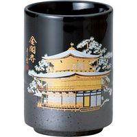 陶里 日本土産 24寿司湯呑伊賀塗分 金閣寺 冬景色 (6個入) tri-303886007（直送品）