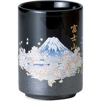 陶里 日本土産 24寿司湯呑伊賀塗分 富士山桜 ＢＬＵＥ (6個入) tri-303886012（直送品）