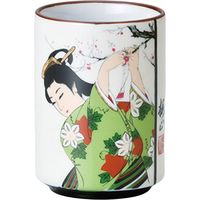 陶里 日本土産 24寿司湯呑黄地 大和美人桜 (6個入) tri-303886049（直送品）