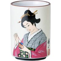 陶里 日本土産 24寿司湯呑黄地 大和美人手まり (6個入) tri-303886050（直送品）