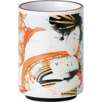 陶里 日本土産 24寿司湯呑黄地 からみかさなり (6個入) tri-303886055（直送品）