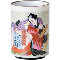 陶里 日本土産 24寿司湯呑黄地 花合戦父さんに、 (6個入) tri-303886060（直送品）