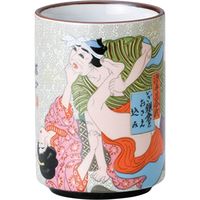 陶里 日本土産 24寿司湯呑黄地 花合戦いざ鎌倉 (6個入) tri-303886059（直送品）