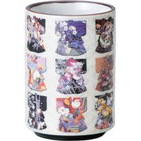 陶里 日本土産 24寿司湯呑黄地 べべ (6個入) tri-303886068（直送品）