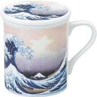 陶里 日本土産 蓋付マグ（茶漉付）波 (3個入) tri-303886118（直送品）