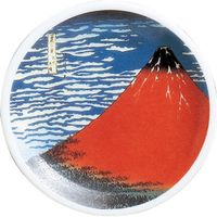 陶里 日本土産 マグネットプレート北斎（赤富士） (10個入) tri-303886537（直送品）