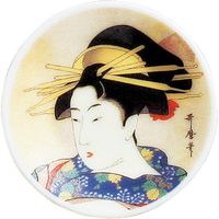 陶里 日本土産 マグネットプレート歌麿（かんざし） (10個入) tri-303886541（直送品）