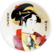 陶里 日本土産 マグネットプレート歌麿（扇） (10個入) tri-303886542（直送品）