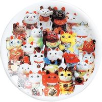 陶里 日本土産 マグネットプレートバラエティー猫 (10個入) tri-303886549（直送品）