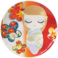 陶里 日本土産 マグネットプレートコケシ 蘭 ラベンダー着物 (10個入) tri-303886573（直送品）