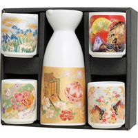 陶里 日本土産 1：4 一合酒器セット 金彩友禅ＧＯＬＤ (2個入) tri-303886727（直送品）