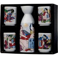 陶里 日本土産 1：4 一合酒器セット 花合戦 (2個入) tri-303886731（直送品）