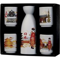陶里 日本土産 1：4 一合酒器セット 富嶽36景 (2個入) tri