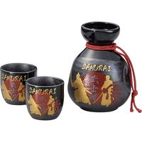 陶里 日本土産 1：2伊賀半掛酒器セット（化粧箱入）武士道 (3個入) tri-303886813（直送品）