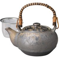 2個土瓶 23日 陶里 土瓶 瀬戸黒土瓶 (2個入) tri-304646644（直送品） - アスクル