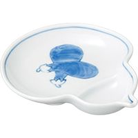 陶里 松花堂 なす4.0仕切付瓢形皿 (6個入) tri-304618939（直送品）