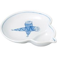 陶里 松花堂 竹の子4.0仕切付瓢形皿 (6個入) tri-304618940（直送品）