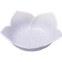 陶里 松花堂 桔梗紫 浅鉢大 (4個入) tri-304619004（直送品）