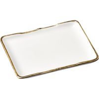 陶里 のり皿 茶渕のり皿 (7個入) tri-304634322（直送品）