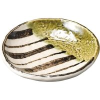 陶里 小皿 十草織部3.5丸皿 (6個入) tri-304634426（直送品）