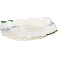 陶里 盛皿 織部流線11.0長角盛皿 (1個入) tri-304827708（直送品）